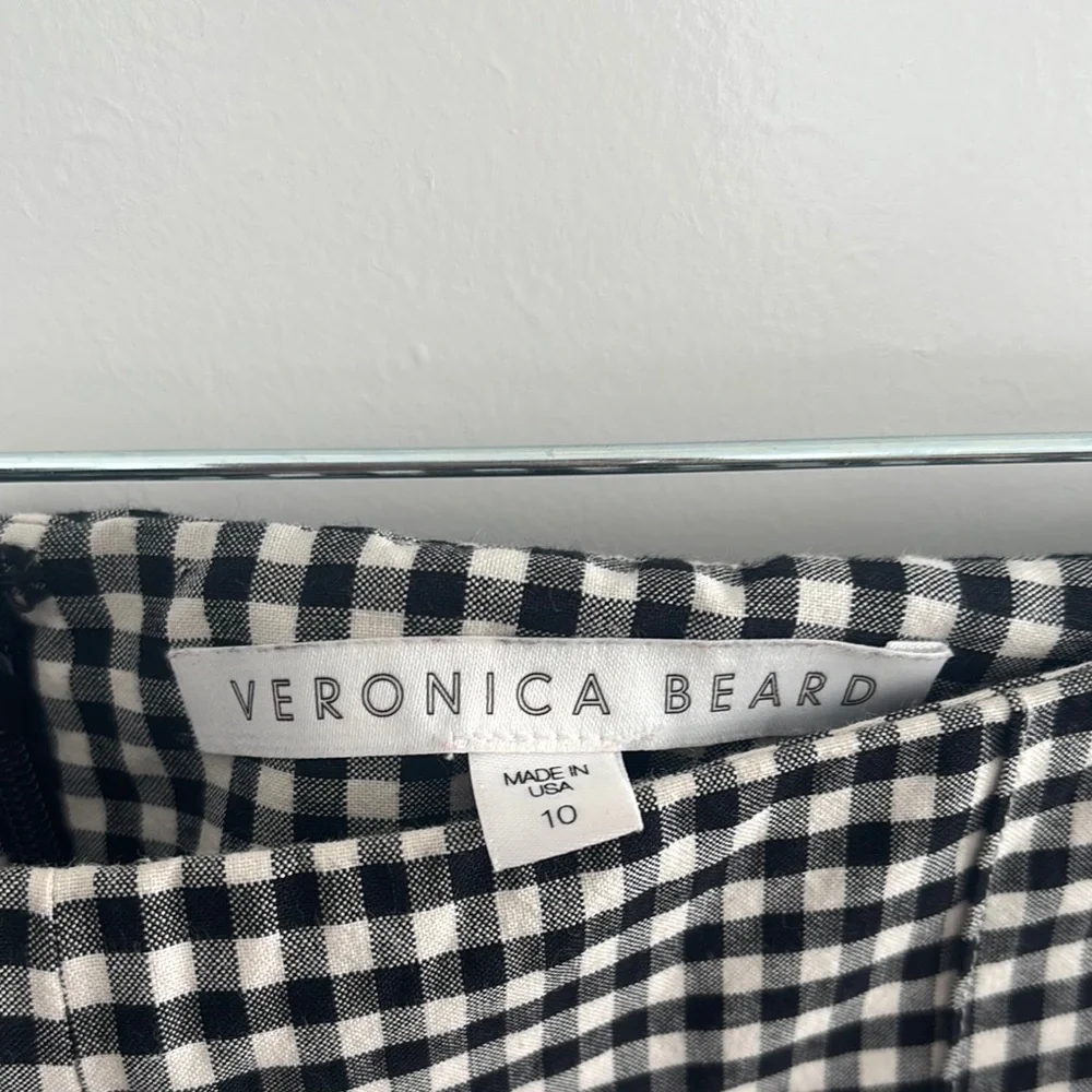 Veronica Beard Stylish Black and White Checkered Women’s Pants - Picture 3 of 4